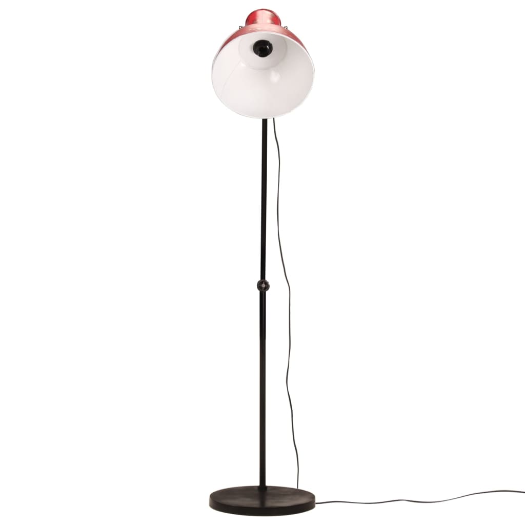 Vidaxl golvlampa 25 w e27 150 cm väderbitna röda