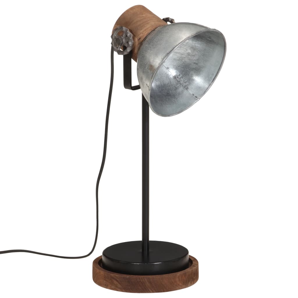 Lampe de bureau Vidaxl 25 W e27 17x17x50 cm Couleur en argent vintage