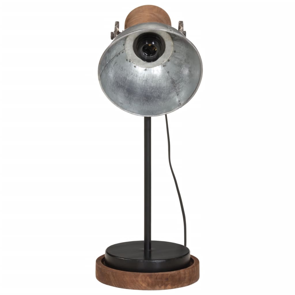 Vidaxx lampe de bureau 25 w e27 17x17x50 cm argent vintage