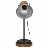 Vidaxx lampe de bureau 25 w e27 17x17x50 cm argent vintage
