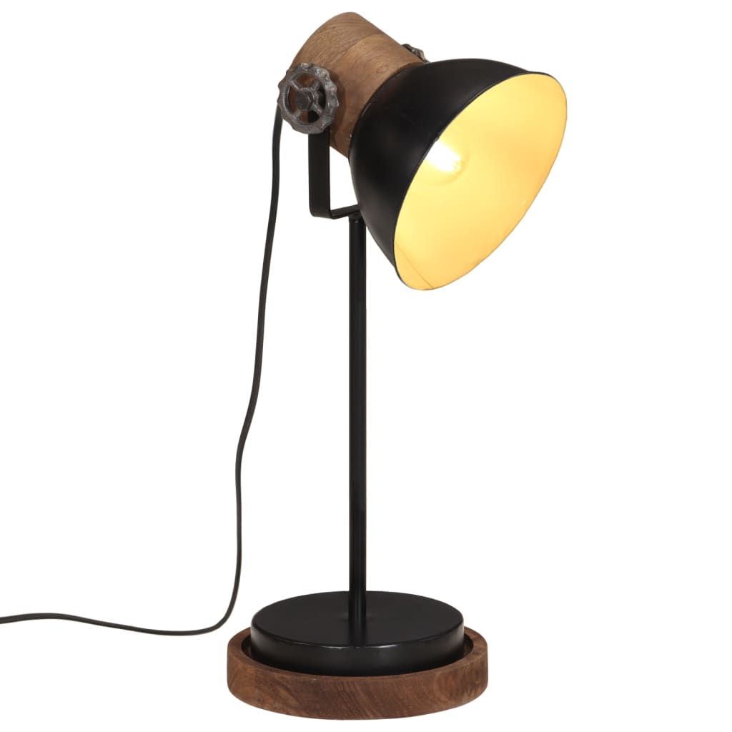 Lampe de bureau Vidaxl 25 W e27 17x17x50 cm noir