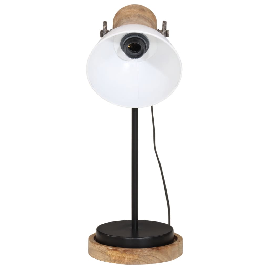 Lampe de bureau Vidaxl 25 W e27 17x17x50 cm blanc