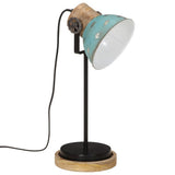 Vidaxx lampe de bureau 25 w e27 17x17x50 cm bleu patiné