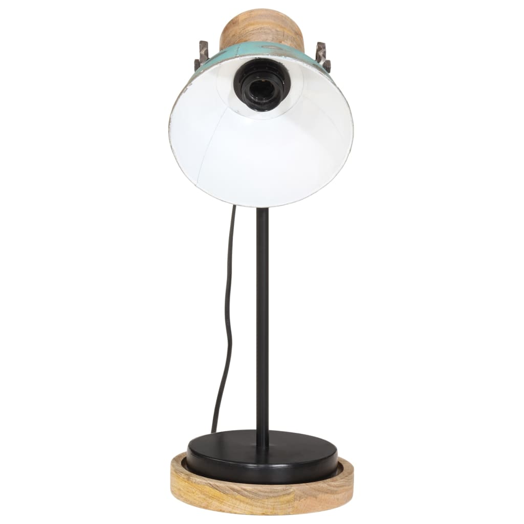 Vidaxx lampe de bureau 25 w e27 17x17x50 cm bleu patiné
