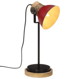 Vidaxl Desk Lamp 25 W E27 17x17x50 cm verwittert rot