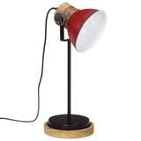 Vidaxl Desk Lamp 25 W e27 17x17x50 cm forvitret rød