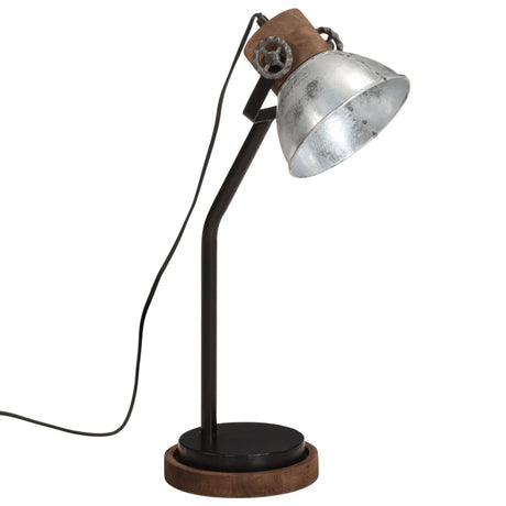 Vidaxx lampe de bureau 25 w e27 18x18x60 cm argent vintage