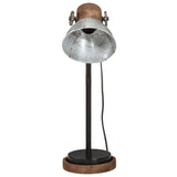 Vidaxx lampe de bureau 25 w e27 18x18x60 cm argent vintage