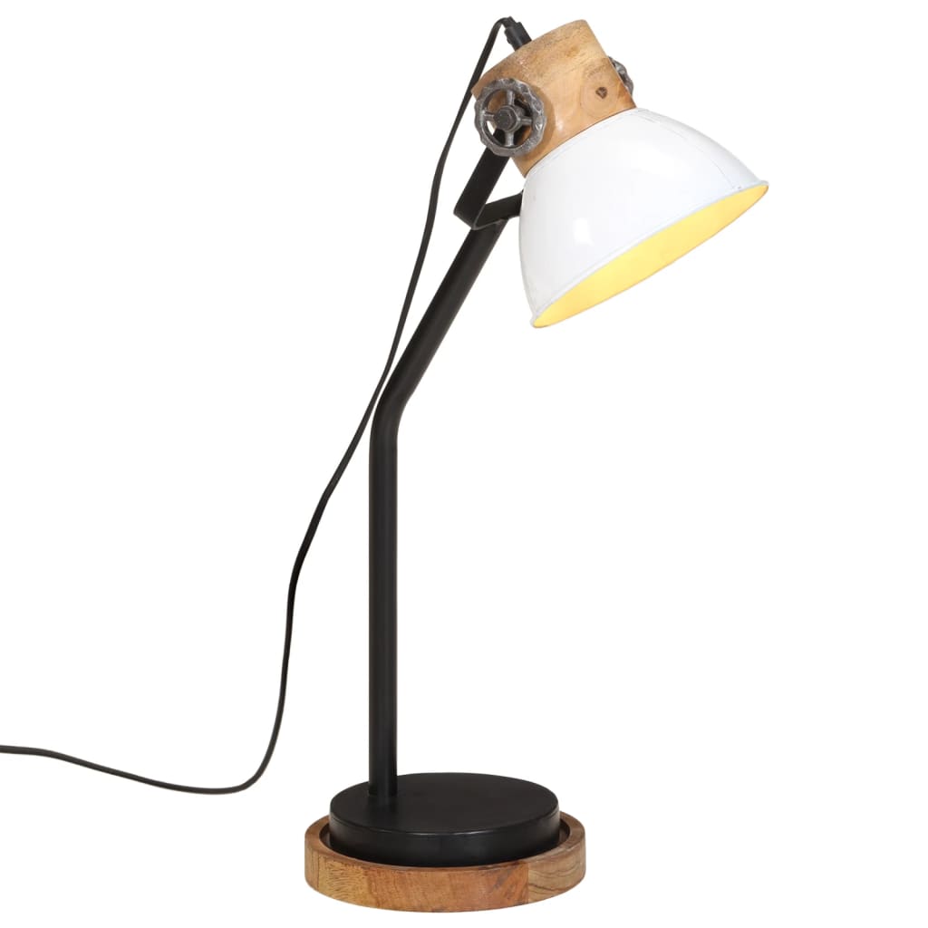 Lampka biurka Vidaxl 25 W E27 18x18x60 cm biała