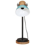 Vidaxl bureaulamp 25 w e27 18x18x60 cm verweerd blauw