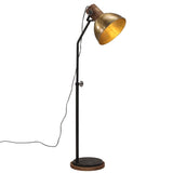 Vidaxl lampa podłogowa 25 W e27 30x30x100-150 cm antyczne mosiądz