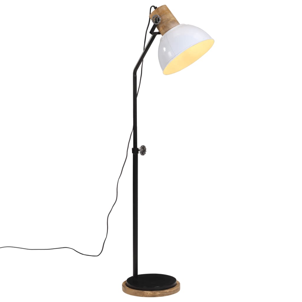 VidaXL lampadaire 25 w e27 30x30x100-150 cm blanc