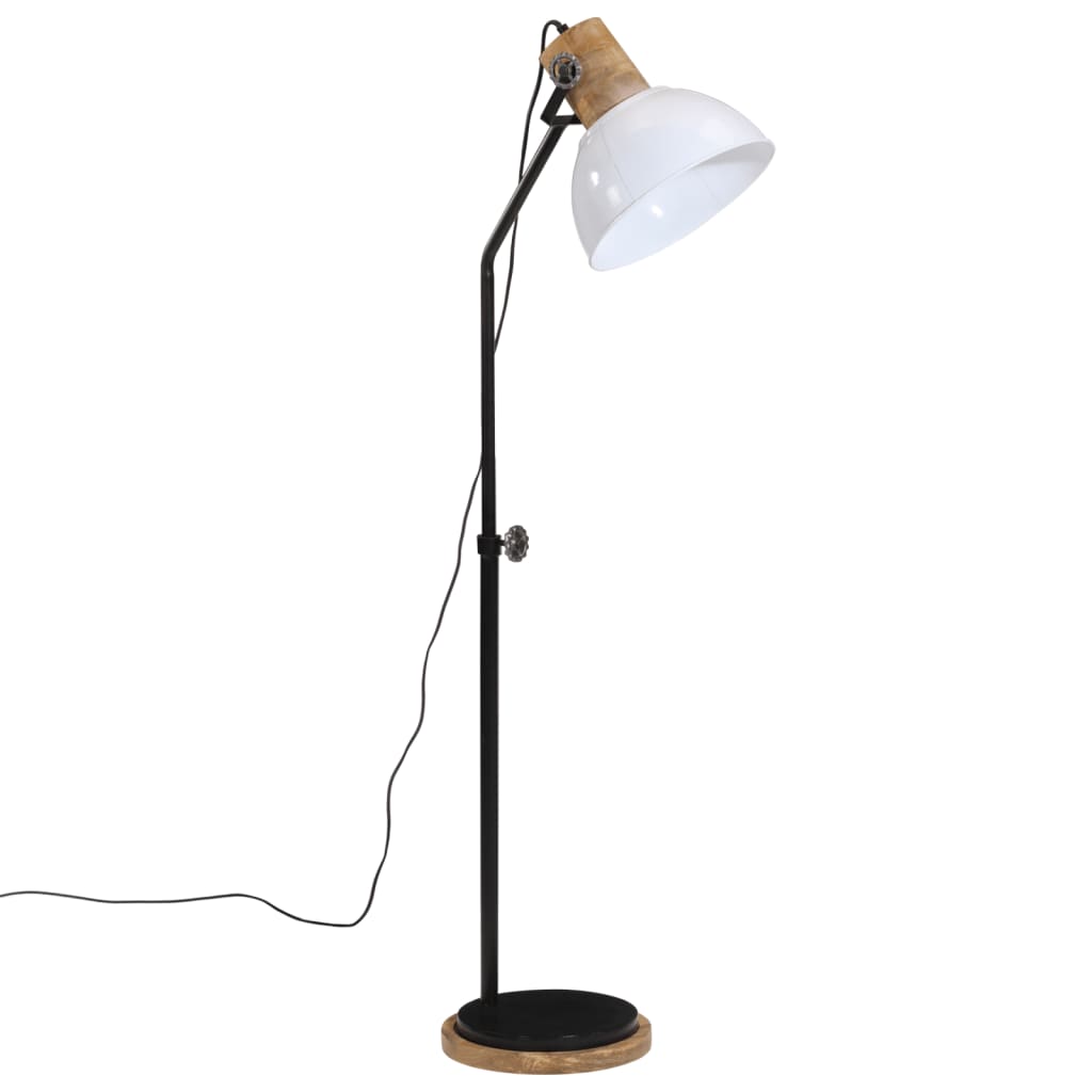 VidaXL lampadaire 25 w e27 30x30x100-150 cm blanc