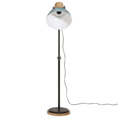 VidaXL lampadaire 25 w e27 30x30x100-150 cm bleu patiné