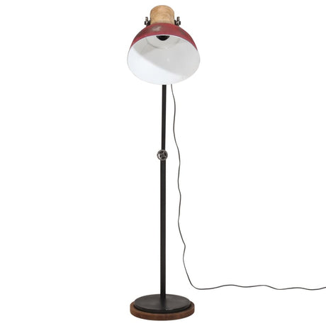 Vidaxx lampadaire 25 w e27 30x30x100-150 cm rouge patiné