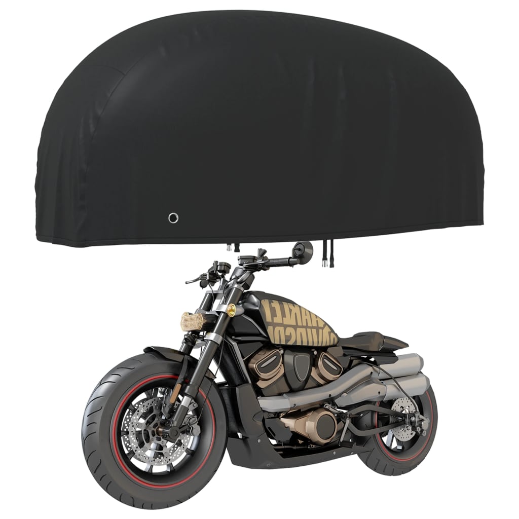 Coperchio del motore Vidaxl 220x95x110 cm 210d Oxford nero