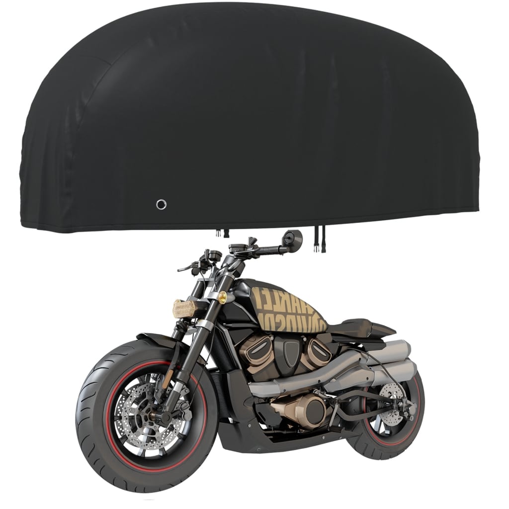 VidaXL housse de moto 230x95x125 cm 210d oxford noir