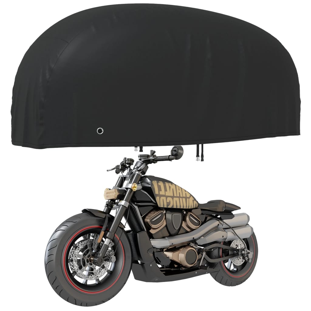 Vidaxxl housse de moto 245x105x125 cm 210d oxford noir