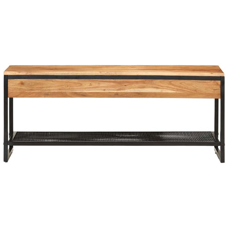 Banc à chaussures Vidaxx 110x35x45 cm bois d'acacia massif et fer