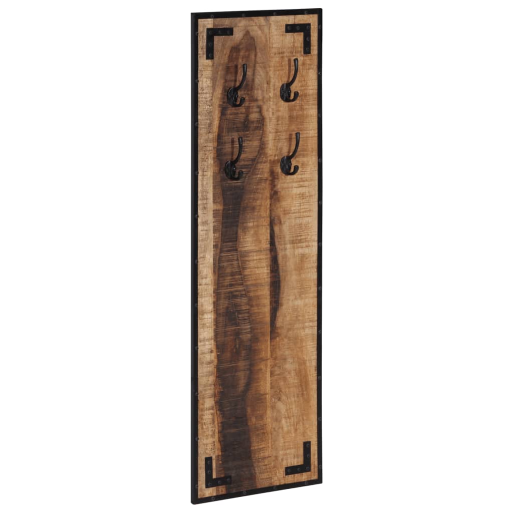 VidaXL porte-manteau 35x8x110 cm bois de manguier massif brut