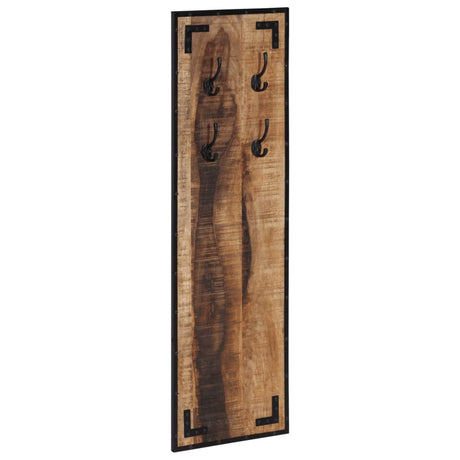 VidaXL porte-manteau 35x8x110 cm bois de manguier massif brut