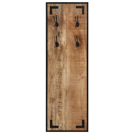 VidaXL porte-manteau 35x8x110 cm bois de manguier massif brut
