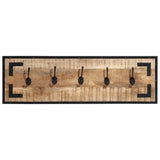 Vidaxx porte-manteaux 2 pcs 80x8x25 cm bois de manguier massif brut