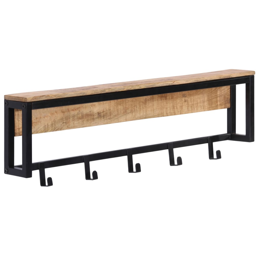 Vidaxl Coat Rack 87x10x27 cm Solid Mangowood