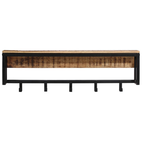 Vidaxx portemanteau 87x10x27 cm bois de manguier massif brut