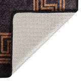 Vidaxx tapis lavable antidérapant 150x230 cm noir et or