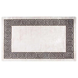 Vidaxx tapis lavable antidérapant 150x230 cm blanc et noir