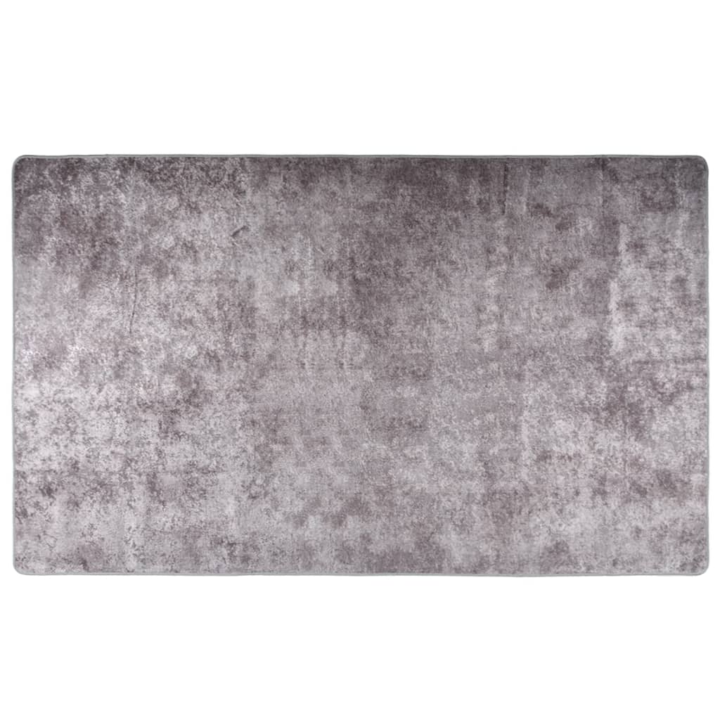 Vidaxl rug Warhable Anti-rutscht 120x170 cm Grey