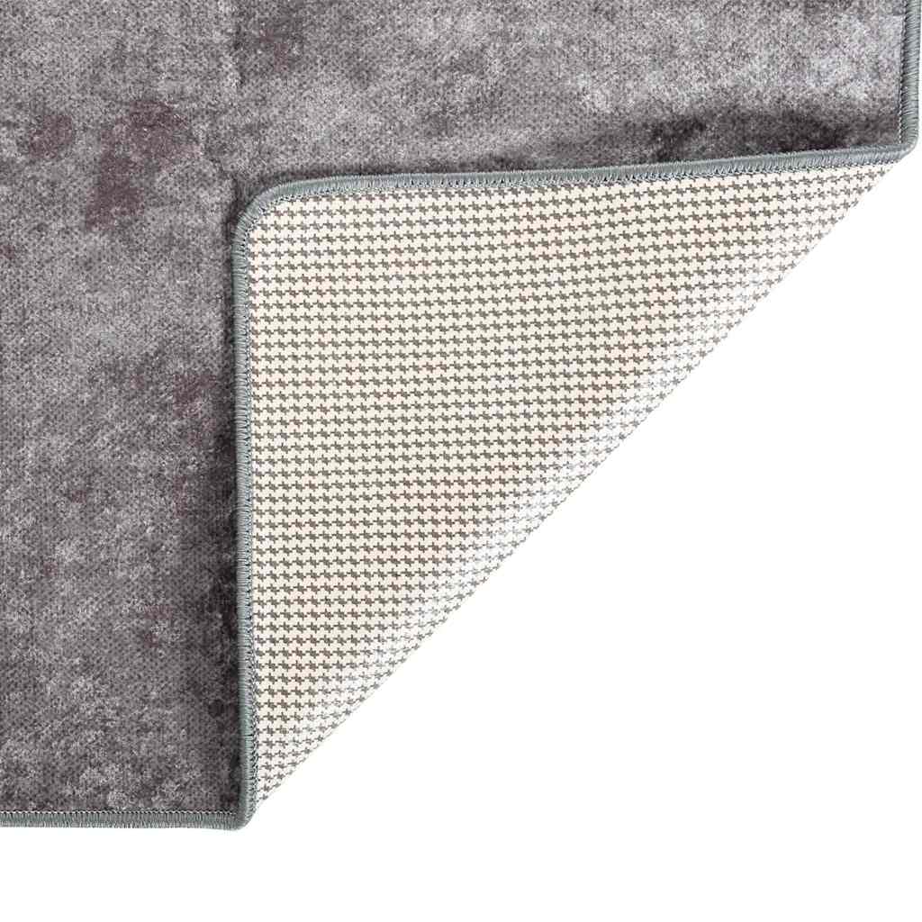 Vidaxx tapis lavable antidérapant 120x170 cm gris