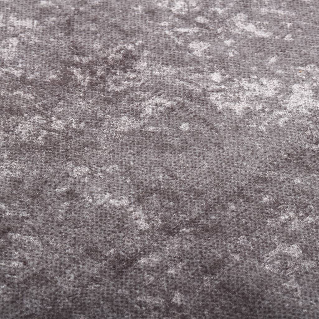 Vidaxl rug Warhable Anti-rutscht 120x170 cm Grey