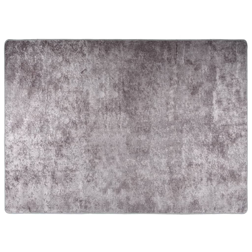 VidaXL rug washable anti-slip 150x230 cm gray