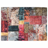 Vidaxx tapis lavable antidérapant 150x230 cm patchwork multicolore