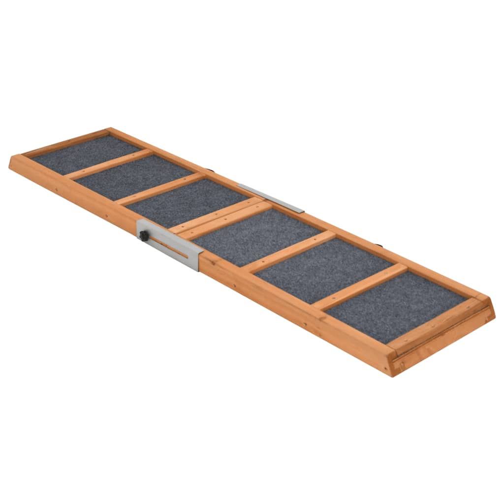 VidaXL dog run board 120x30 cm Solid pine Gray