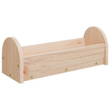 Vidaxx râtelier à foin pour lapins 28x10x10 cm en bois de pin massif