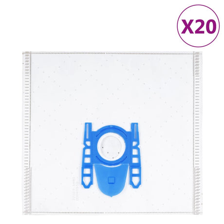 Vidaxxl sacs d'aspirateur pour bosch siemens defgh 20 pièces