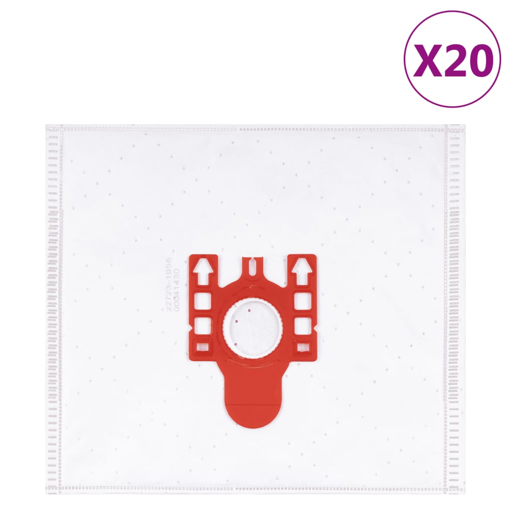 Sacs d'aspirateur VidaXL pour Miele FJM 20 pièces