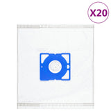 Vidaxl vacuum cleaner bags for uni bag 20 sts