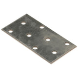 Plaques VidaXL perforées 60 pcs 2 mm 80x40 mm en acier galvanisé