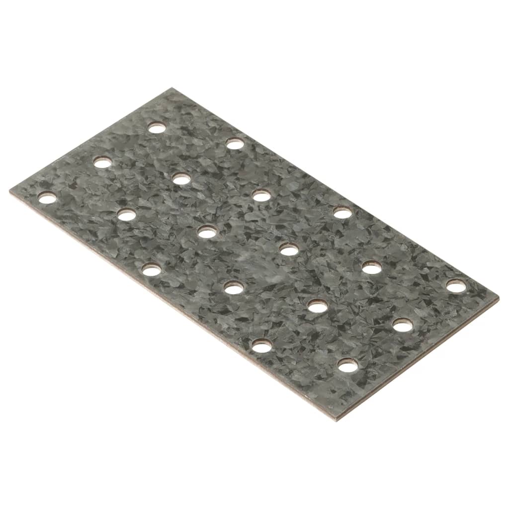 Plaques VidaXL perforées 40 pcs 2 mm 120x60 mm acier galvanisé