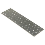 Plaques VidaXL perforées 20 pcs 2 mm 300x80 mm acier galvanisé