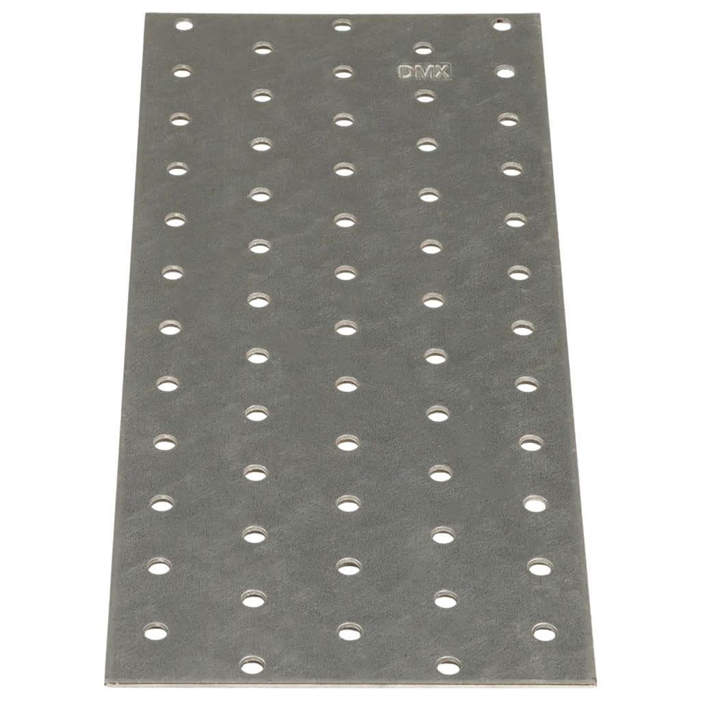 Vidaxl -plater perforert 20 stk 2 mm 240x100 mm galvanisert stål