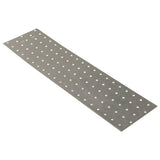 Plaques VidaXL perforées 20 pcs 2 mm 400x100 mm acier galvanisé