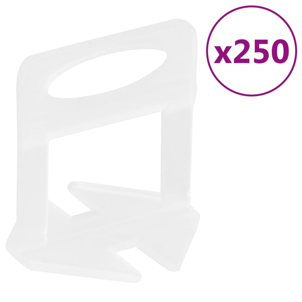 Vidaxl pinces de nivellement pour carrelage 250 pièces 1,5 mm