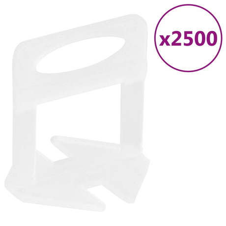 Vidaxxl pinces de nivellement pour carrelage 2500 pcs 2 mm
