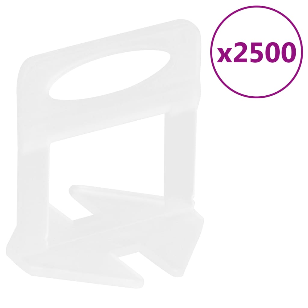 VidaXL Pinces de nivellement pour carrelage 2500 pcs 3 mm
