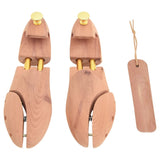 Vidaxl Shoe Rensioner z butem w UE 38-39 Solid Cedar Wood